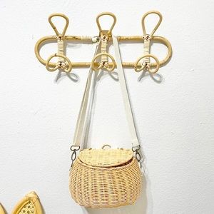 Wicker convertible bicycle bag